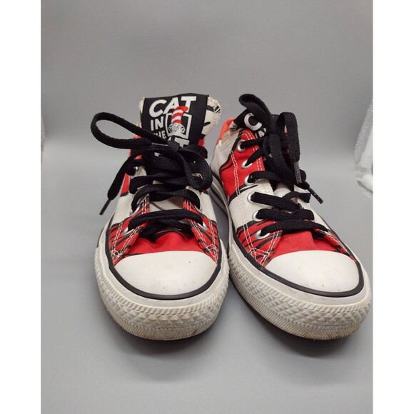 Size 5.5 - Converse Dr. Seuss x Chuck Taylor All Star Low Top Cat in the Hat LTD - Picture 2 of 6